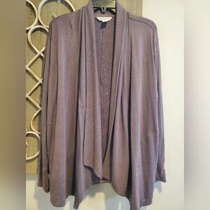 Athleta Purple Open Front Cardigan
